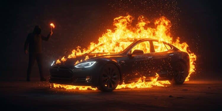 Vandalisme Tesla : Trump Riposte avec Force - Viral Mag 20032025   3 personnes inculpées pour avoir incendié des Tesla avec des cocktails Molotov La réponse choc de Trump et de la Justice face à cette vague de violence Suite à lire    Viral Mag