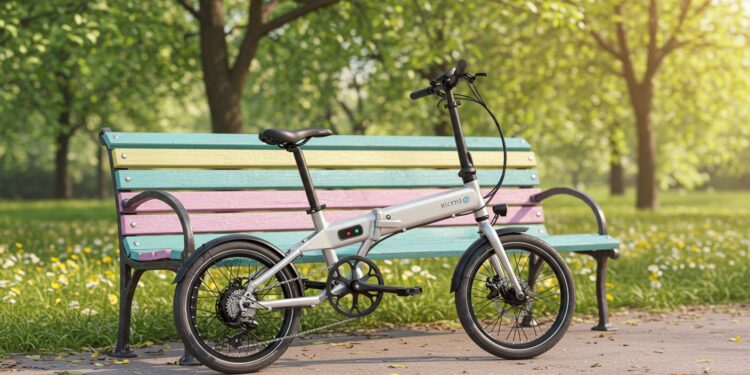 Découvrez ce vélo électrique pliable à  200€ sur Amazon  Confort autonomie et design compact pour vos loisirs ou trajets quotidiens   Viral Mag