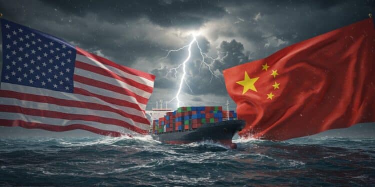 Washington et Pékin : Tensions Commerciales Explosives - Viral Mag Tensions entre Washington et Pékin droits de douane fentanyl et pétrole en jeu Une guerre commerciale imminente Découvrez les détails choc Viral Mag