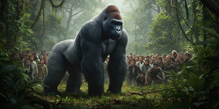 100 humains affrontent un gorille  qui lemporte  Découvrez lanalyse dexperts sur ce débat viral et les clés de ce combat hypothétique   Viral Mag