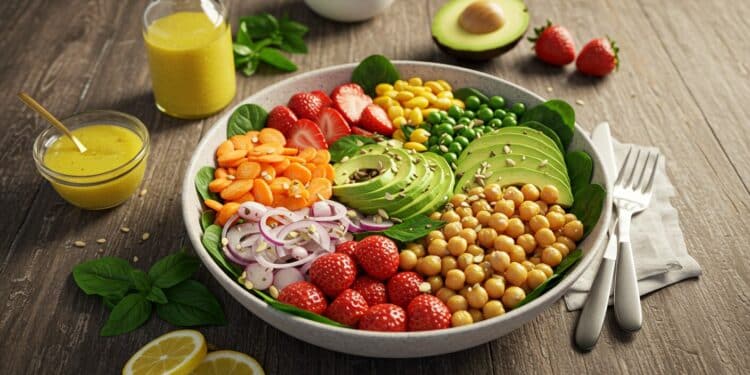 15 Salades Printanières Rapides à Préparer - Viral Mag Découvrez 15 recettes de salades printanières prêtes en 25 min ou moins Fraîches savoureuses et parfaites pour un déjeuner sain Viral Mag