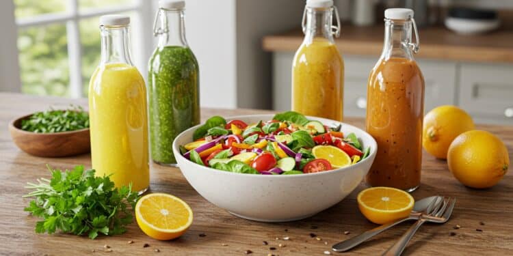 4 Sauces Salade Maison à Essayer - Viral Mag Découvrez 4 recettes de sauces salade maison faciles et savoureuses Économisez et savourez des saveurs uniques avec nos vinaigrettes et dressings crémeux    Viral Mag