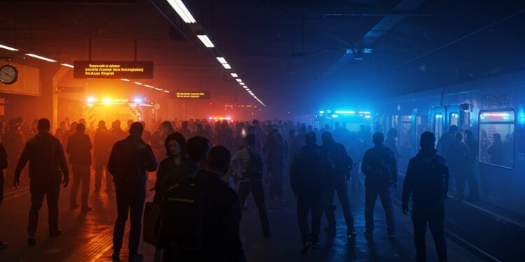 Achères : Panique dans le Train après Menaces Explosives - Viral Mag Incident à Achères  un homme crie  Allahou akbar  et menace de faire exploser un train Découvrez les détails de cette matinée sous tension   Viral Mag