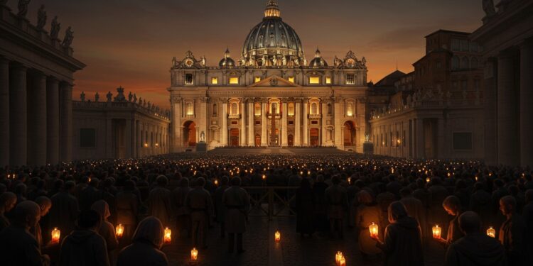 Adieux Émouvants au Pape François - Viral Mag Des milliers de Français se recueillent à Rome pour un dernier hommage au pape François Découvrez leurs témoignages et lémotion dun moment historique   Viral Mag