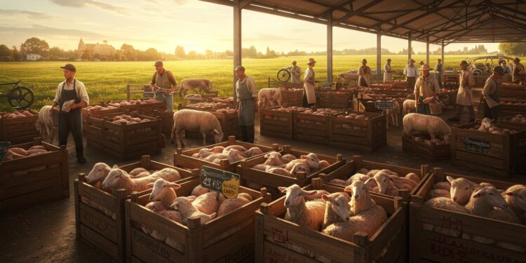 Agneaux Franciliens : Retour Triomphal à Rungis - Viral Mag Les agneaux dÎle de France reviennent au marché de Rungis pour Pâques relançant une filière disparue Découvrez ce renouveau agricole captivant   Viral Mag