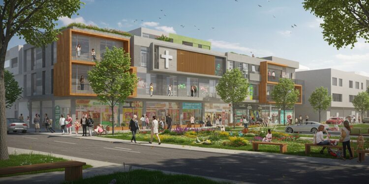 Réhabilitation ambitieuse à Arpajon  pôle santé commerces et logements redonnent vie à lancien bâtiment CAF dici 2030 Découvrez ce projet innovant    Viral Mag