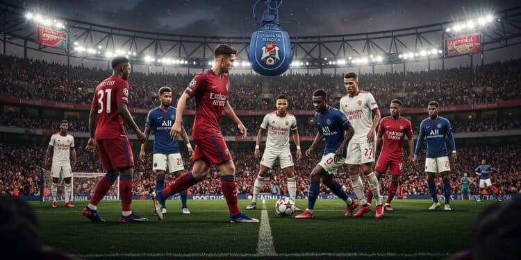 Arsenal-PSG : La Demi-Finale Sous Tension - Viral Mag Arsenal PSG en demi finale de Ligue des champions composition probable enjeux et duel Doué Barcola Découvrez les clés du choc Viral Mag