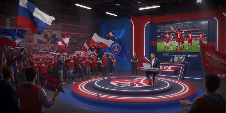 Arsenal-PSG : Une Soirée Électrisante en Studio - Viral Mag Revivez la demi finale Arsenal PSG 0 1 dans les studios de Canal+  supporters ambiance de stade et moments forts Découvrez cette expérience unique    Viral Mag