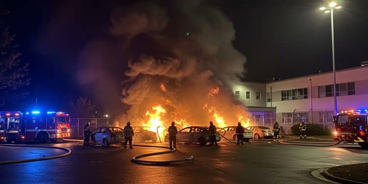 Attaque à lENAP dAgen  7 voitures incendiées Découvrez les détails de cet acte grave et ses implications pour la sécurité pénitentiaire   Viral Mag