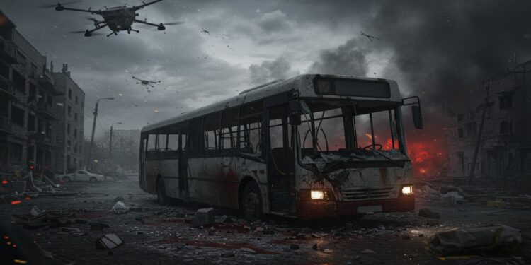 Une attaque de drone russe tue 9 personnes dans un bus en Ukraine Découvrez les détails de ce drame et ses implications Lisez larticle complet    Viral Mag