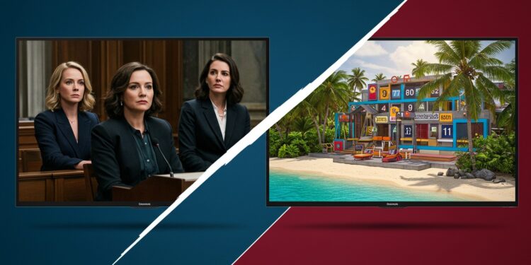Audiences TV : Les Séries Dominent, Les Jeux Reculent - Viral Mag Découvrez pourquoi les séries comme Face à Face triomphent en audience TV tandis que Koh Lanta chute Analyse des tendances télévisuelles 2025   Viral Mag