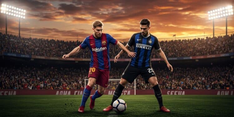 Barcelone-Inter : Un Match Épique En Ligue Des Champions - Viral Mag Un choc Barcelone Inter 3 3 en demi finale de Ligue des champions  suspense buts spectaculaires et talents en feu La suite sannonce explosive    Viral Mag