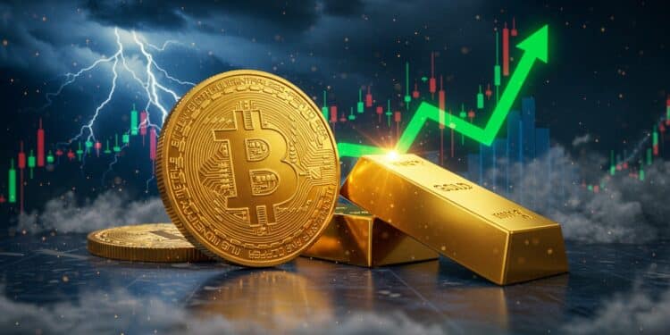 Bitcoin Brille, Or Record : Marchés en Ébullition - Viral Mag Bitcoin gagne du terrain lor atteint 3 500 $ Découvrez comment les cryptos et les actifs refuges redessinent la finance mondiale   Viral Mag