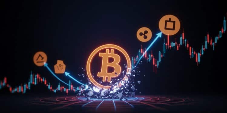 Bitcoin Vise 87 000 $ : Analyse Technique de BTC, XRP, DOGE - Viral Mag Bitcoin à 87 000 $ après un double fond XRP et DOGE en hausse décryptage technique choc des cryptos stars Viral Mag