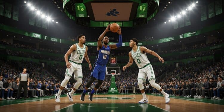 Boston Celtics vs Orlando Magic : Prélude Explosif - Viral Mag Le choc Boston Celtics   Orlando Magic ouvre les playoffs NBA 2025 Analyse enjeux et joueurs à suivre pour ce match crucial du 1er tour    Viral Mag