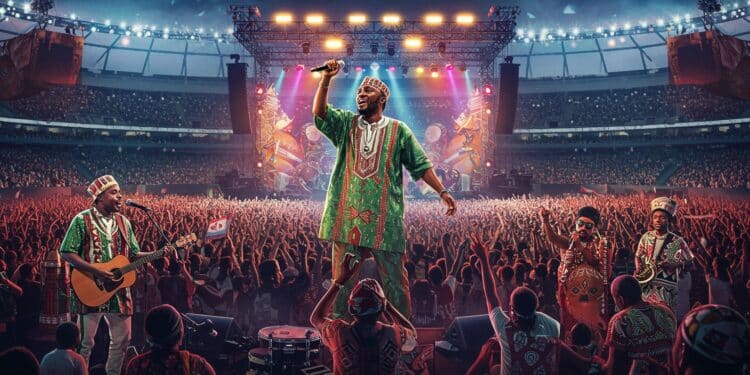 Burna Boy Triomphe au Stade de France - Viral Mag Burna Boy marque lhistoire au Stade de France avec un concert épique Werenoi et Dadju en invités Revivez ce show afro fusion inoubliable    Viral Mag