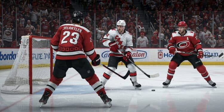 Carolina Triomphe : Les Play-offs NHL S’enflamment - Viral Mag Les Carolina Hurricanes éliminent les Devils et filent au 2e tour des play offs NHL Découvrez les moments forts et les enjeux à venir Viral Mag