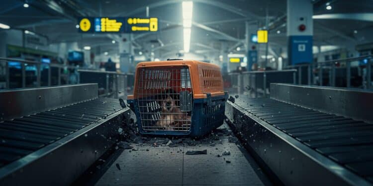Chienne Broyée à l’Aéroport : Un Drame Évitable ? - Viral Mag Un drame à laéroport de Calvi  une chienne broyée par un tapis roulant Découvrez les faits les réactions et les appels à réformer le transport animalier   Viral Mag