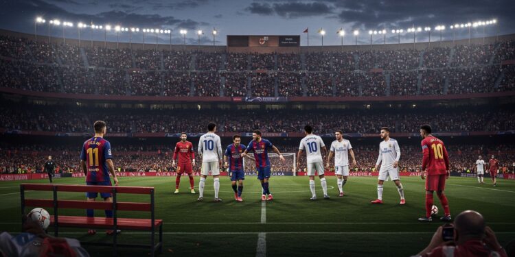 Clasico 2025 : Le Duel Barça-Real Sans Mbappé - Viral Mag Barcelone affronte Real Madrid en finale de Coupe du Roi 2025 Mbappé sur le banc  quelles surprises pour ce Clasico  Découvrez les enjeux et analyses   Viral Mag