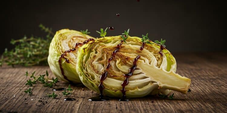 Découvrez la recette irrésistible du chou rôti au balsamique  simple sain et savoureux Un secret culinaire à tester durgence    Viral Mag