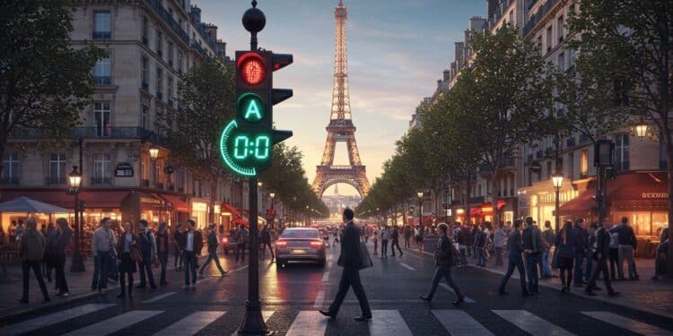 Compte à Rebours Piéton : Paris Teste une Innovation - Viral Mag Paris expérimente des comptes à rebours aux passages piétons pour plus de sécurité Découvrez limpact de cette innovation urbaine et son avenir Viral Mag