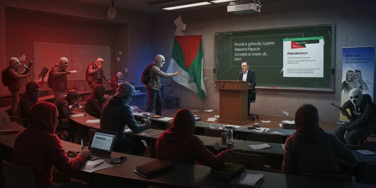 Une conférence sur la Palestine à Lyon perturbée par des intrus Menaces injures  lENS porte plainte Découvrez les détails de cet incident brûlant   Viral Mag