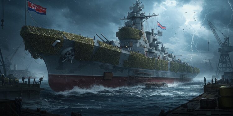 La Corée du Nord construit un navire de guerre de 140 mètres équipé de missiles et radars Quelles ambitions pour Kim Jong un  Découvrez les détails   Viral Mag