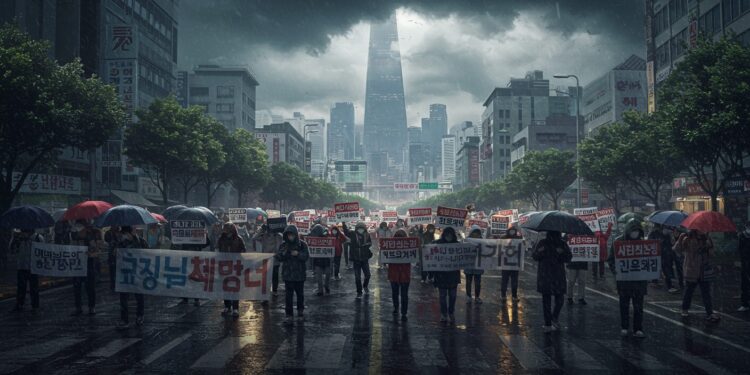 Des milliers de manifestants à Séoul dénoncent la destitution de lex président Loi martiale élection anticipée  que se passe t il vraiment    Viral Mag