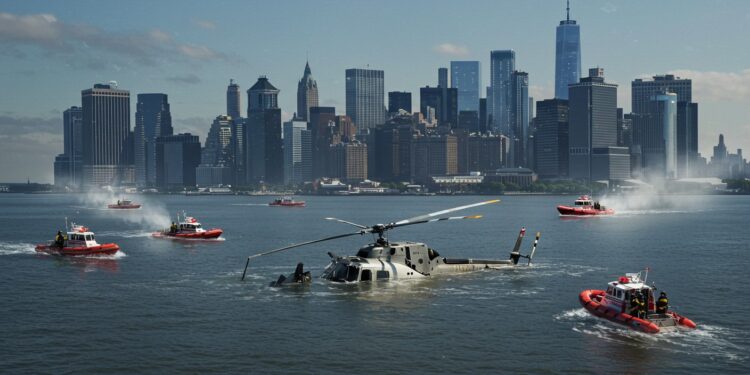 Crash Hélicoptère New York : Six Morts dans l’Hudson - Viral Mag Tragédie à New York un hélicoptère sécrase dans lHudson tuant six personnes dont trois enfants Découvrez les détails de cet accident choquant Viral Mag