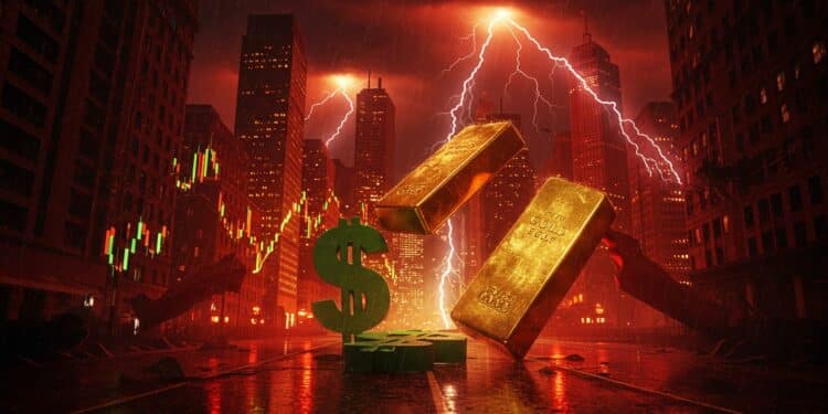 Crise Économique : Wall Street Chute, l’Or Explose - Viral Mag Wall Street plonge le dollar chute face à leuro et lor atteint un record Quelles perspectives pour léconomie mondiale Découvrez les impacts Viral Mag