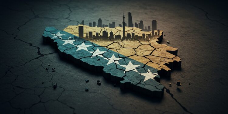 Crise en Bosnie : Vers un Nouvel Embrasement ? - Viral Mag La Bosnie frôle la crise avec les tensions sécessionnistes Que risque le pays 30 ans après la guerre Découvrez lenjeu brûlant des biens dÉtat Viral Mag