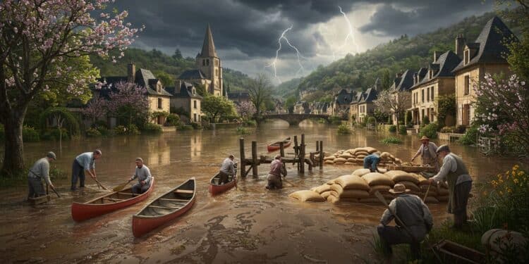 Crues de Pâques : Dordogne en Alerte - Viral Mag Inondations inattendues en Dordogne à Pâques 2025  habitants et touristes face à des crues exceptionnelles Découvrez leur résilience et les impacts locaux   Viral Mag