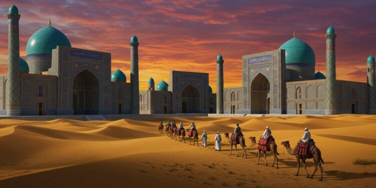 Découvrir l’Ouzbékistan : Voyage sur la Route de la Soie - Viral Mag Explorez lOuzbékistan  des cités mythiques de la Route de la Soie aux déserts et montagnes Un voyage culturel et naturel unique    Viral Mag
