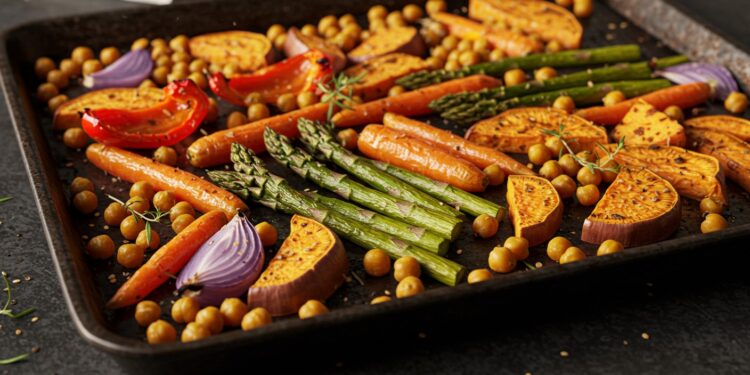 Dîners Riches en Fibres au Four pour le Printemps - Viral Mag Découvrez des dîners printaniers riches en fibres faciles à préparer au four avec notre plan hebdo et liste de courses Viral Mag