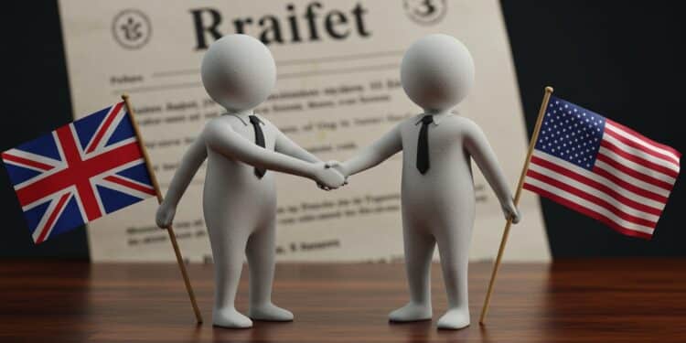 Droits de Douane : Le Royaume-Uni Cherche un Accord avec les USA - Viral Mag Le Royaume Uni veut un accord avec les USA pour limiter les droits de douane de Trump Pas de riposte immédiate mais des enjeux majeurs Découvrez pourquoi Viral Mag