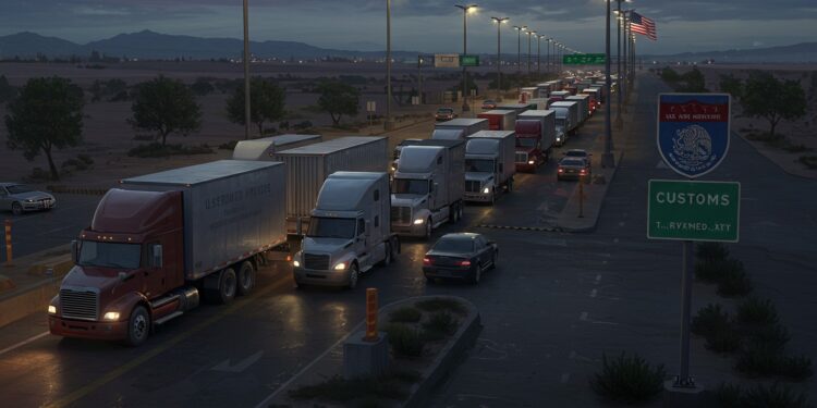 Droits de Douane USA-Mexique : Une Menace Économique ? - Viral Mag Nouveaux droits de douane de Trump le Mexique tremble Quels impacts sur léconomie et les emplois à la frontière Découvrez lenjeu Viral Mag