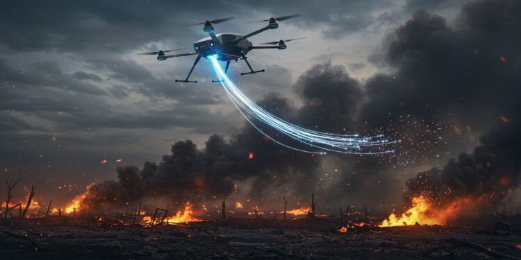 Drones Kamikazes Filaires : La Nouvelle Arme en Ukraine - Viral Mag Découvrez les drones kamikazes filaires indétectables et omniprésents en Ukraine Comment révolutionnent ils la guerre  Plongez dans leur technologie    Viral Mag