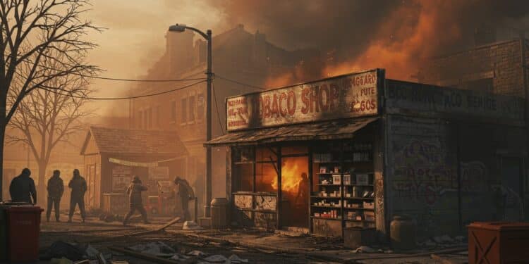 À Échirolles un bureau de tabac épicerie pilier du quartier est incendié par des individus cagoulés Découvrez limpact sur les habitants et les enjeux de sécurité   Viral Mag