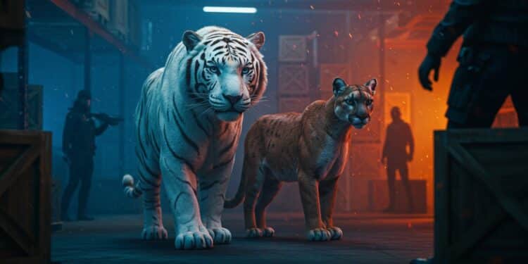 La police espagnole stoppe un trafic de félins exotiques aux Baléares saisissant tigres blancs pumas et lynx Découvrez les dessous de cette opération   Viral Mag