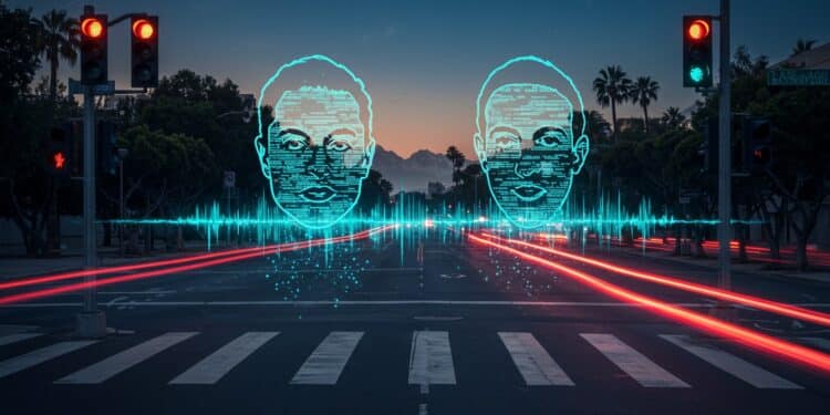 Feux Piratés : Voix de Musk et Zuckerberg en Californie - Viral Mag Des feux de circulation en Californie diffusent des voix parodiques dElon Musk et Mark Zuckerberg Découvrez ce piratage audacieux et ses implications   Viral Mag