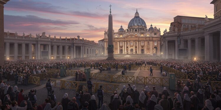 Funérailles Papales : Sécurité Extrême à Rome - Viral Mag Les funérailles du pape sous haute sécurité à Rome attirent 200 000 fidèles Découvrez le dispositif titanesque mis en place   Viral Mag