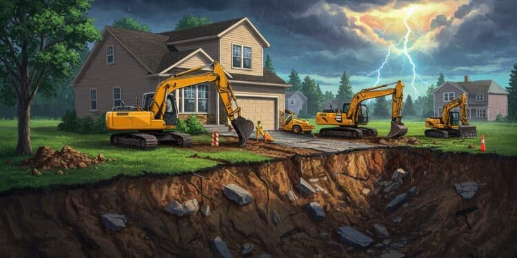 À Auffreville Brasseuil un glissement de terrain causé par un chantier voisin force lévacuation de deux familles Découvrez leur témoignage poignant   Viral Mag