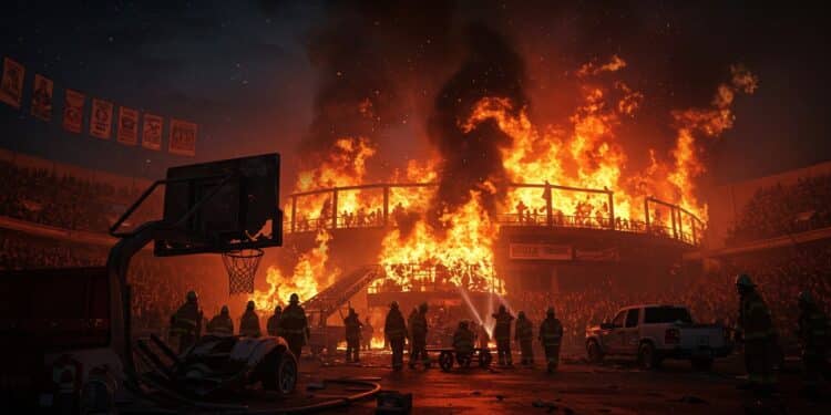 Un nouvel incendie ravage Sportica à Gravelines 16 mois après le premier Le club de basket et la ville sous le choc Découvrez les détails de ce drame   Viral Mag