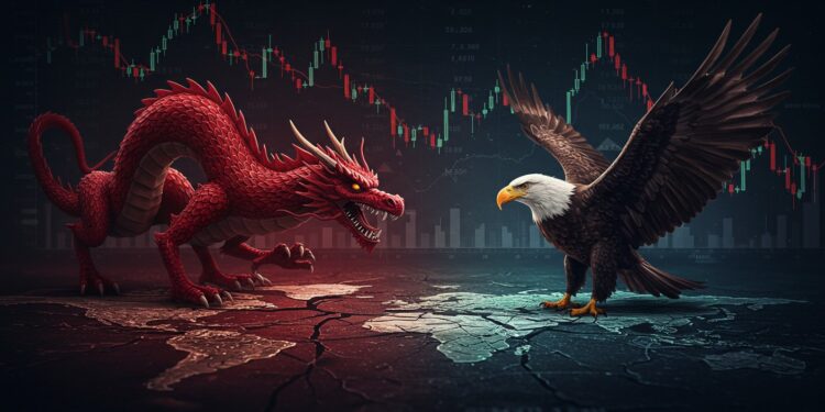 Guerre Commerciale : Trump Impose 100% de Droits à la Chine - Viral Mag Trump frappe la Chine avec +100 de droits de douane les Bourses plongent Quelle sera la riposte Découvrez limpact mondial Viral Mag