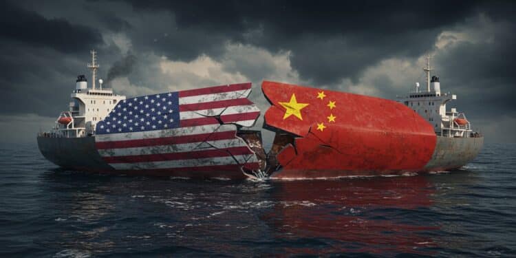 Guerre Commerciale USA-Chine : Un Choc Économique Mondial ? - Viral Mag La guerre commerciale USA Chine menace 80 du commerce et 7 du PIB mondial Quels impacts pour vous  Découvrez vite    Viral Mag