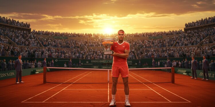 Hommage à Rafael Nadal : Roland-Garros Célèbre une Légende - Viral Mag Roland Garros rend hommage à Rafael Nadal le 25 mai 2025 Découvrez la carrière exceptionnelle du roi de la terre battue et lémotion de cet événement unique   Viral Mag