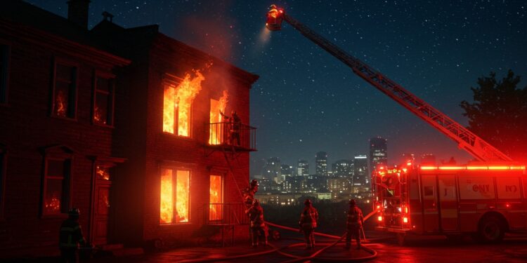 Incendie Nocturne à Stains : Une Femme de 74 Ans en Danger - Viral Mag Une femme de 74 ans lutte pour sa vie après un incendie à Stains Découvrez les détails de ce drame et les leçons à tirer pour la sécurité   Viral Mag