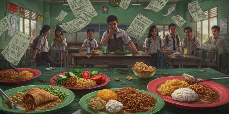 En Indonésie le programme de cantines gratuites coûteux et ambitieux provoque des intoxications alimentaires chez les élèves Découvrez les causes et enjeux   Viral Mag