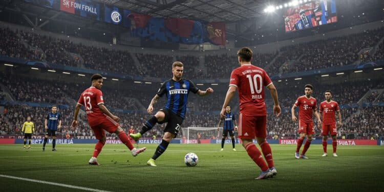 Inter Milan – Bayern : Un Match Épique En Ligue Des Champions - Viral Mag Inter Milan arrache un nul 2 2 face au Bayern Munich et file en demi finales de la Ligue des champions grâce à Pavard et Martinez Analyse et moments forts   Viral Mag