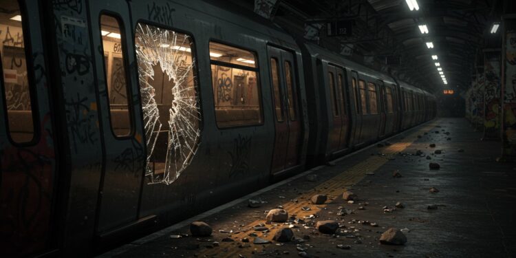 Jets de pierres sur le RER A à Nanterre  trafic stoppé usagers en galère Que sest il passé  Découvrez les détails et impacts de cet incident choquant   Viral Mag